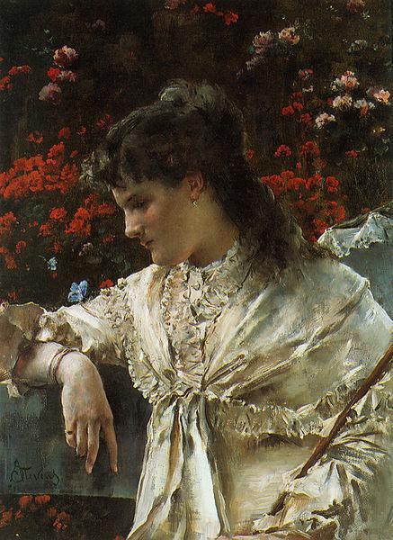 Alfred Stevens Reverie oil painting picture